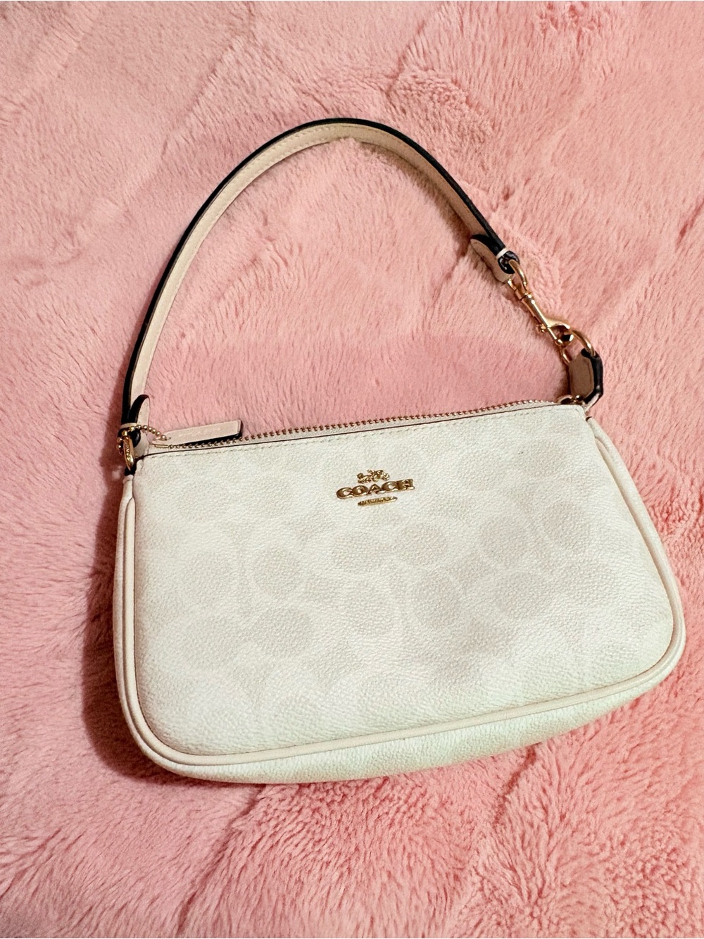 Nolita Coach White Signature Small Shoulder Bag